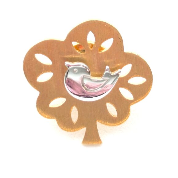 Partridge in a Pear Tree Bird Tree of Life Pin - Picture 1 of 6